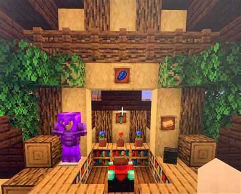 Minecraft enchantment room ideas - This a unique Minecraft wizard tower that comes with its own brewing station and enchanting room. It utilizes various materials, including Cobbled Deepslate, Bricks, Red Sandstone, and Diorite Slab.